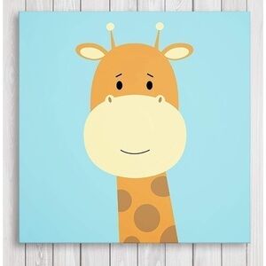 Canvas Wall Art Baby Nursery Decoration Giraffe Animals Bedroom Wall Decor